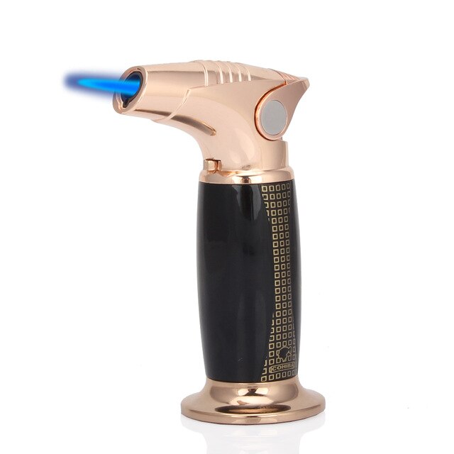 COHIBA Metal Pistol Gun Cigar Lighter 1 Jet Flame Cigarette Torch